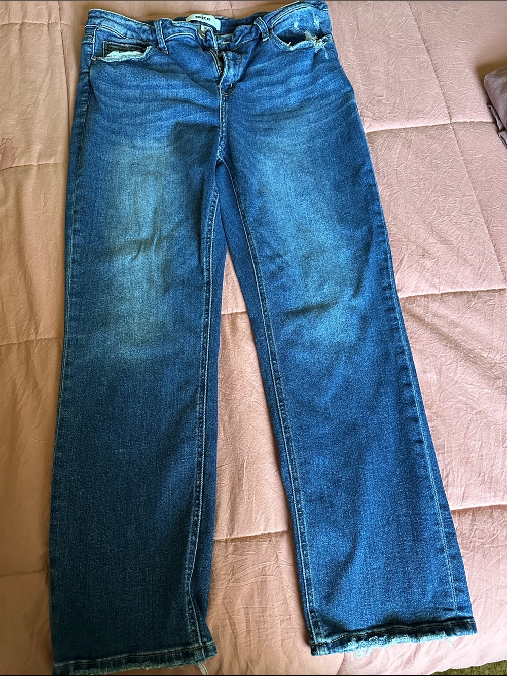 Women’s Blue Straight-Leg Jeans by Mica